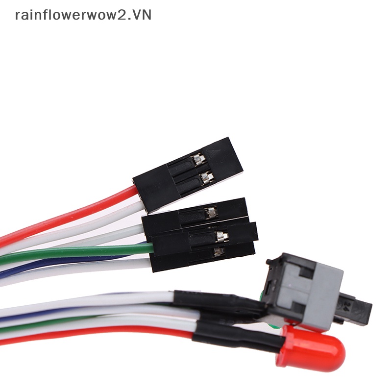 Atx pc Dây Cáp Nguồn on / off / reset Công Tắc Đèn led