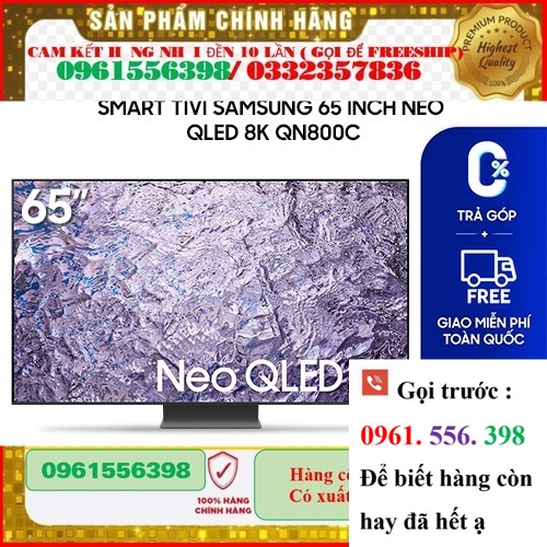 Smart Tivi Samsung 65 inch Neo QLED 8K QN800C | ;