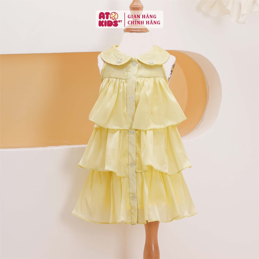 Đầm Sen cổ bèo AT105