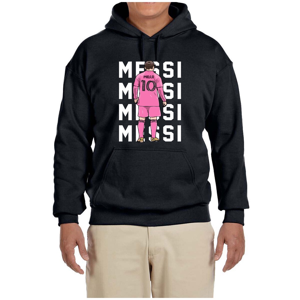 Áo nỉ có mũ trùm đầu Inter Miami Lionel Messi Text Pic