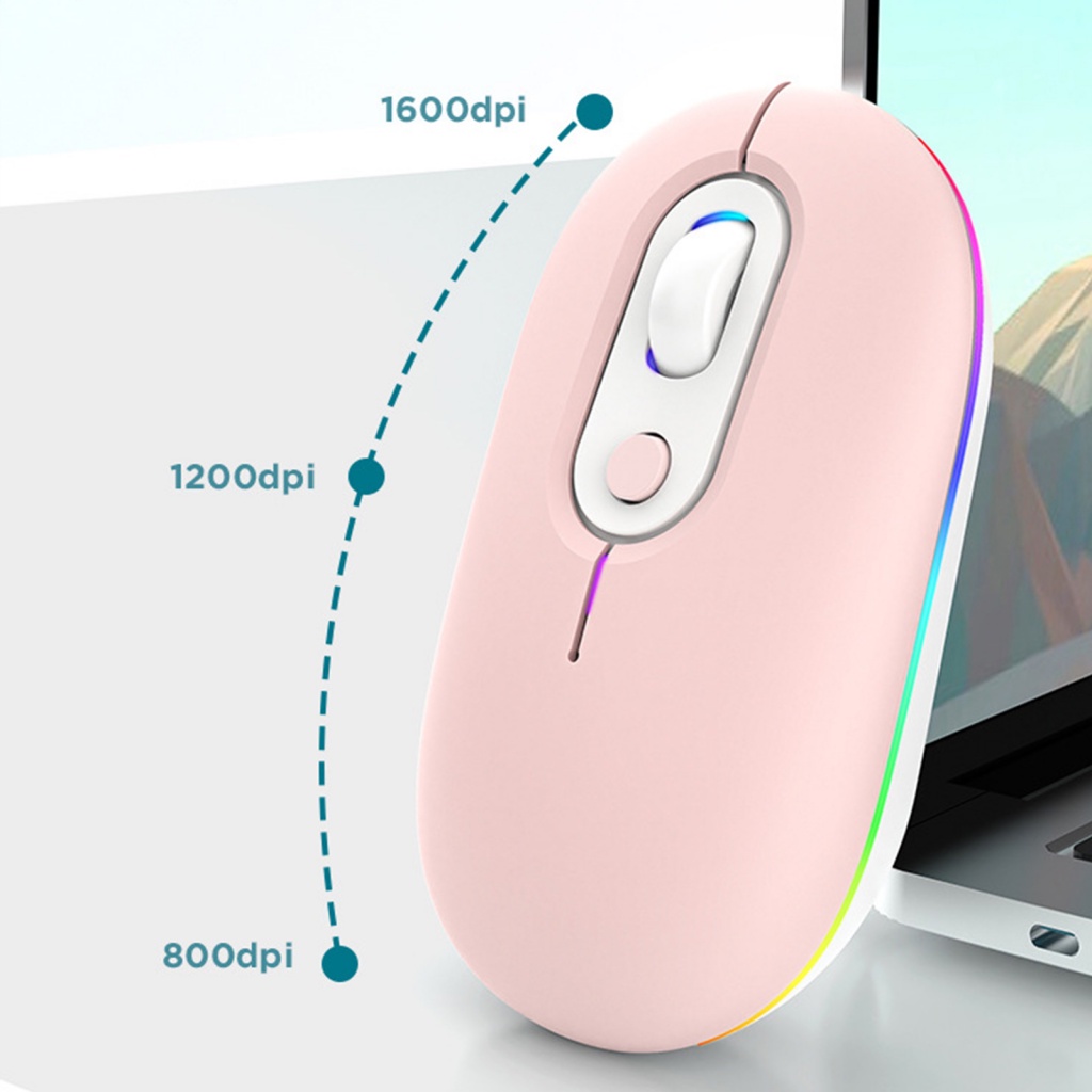 Chuột Không Dây bluetooth 2.4g 800 / 1200 / 1600Dpi Sạc Pin Tiện Dụng
