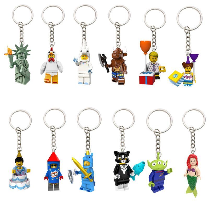 May Mắn Móc Khóa Hình lego Ba Mắt Kỳ Lân Phát Sáng May Mắn
