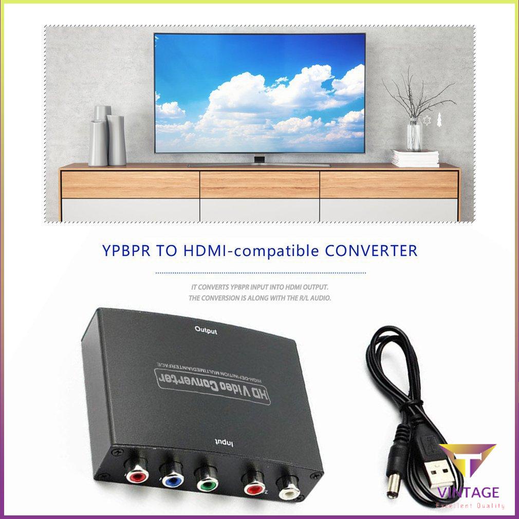 YPBPR To HDMI-compatible Converter AV HDCP Audio