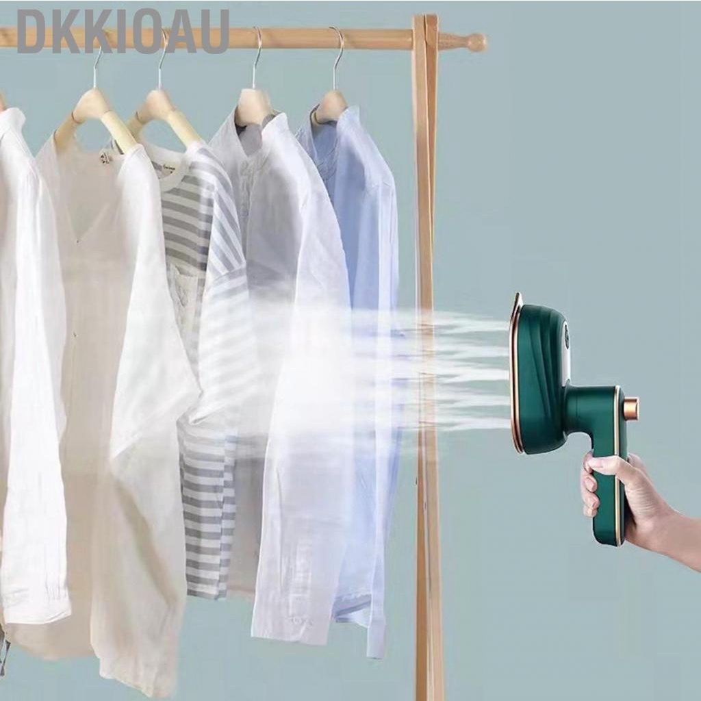 Dkkioau Mini Ironing Machine Foldable Rotatable Titanium Base   Scald Silicone Handheld Steam Iron for Travel