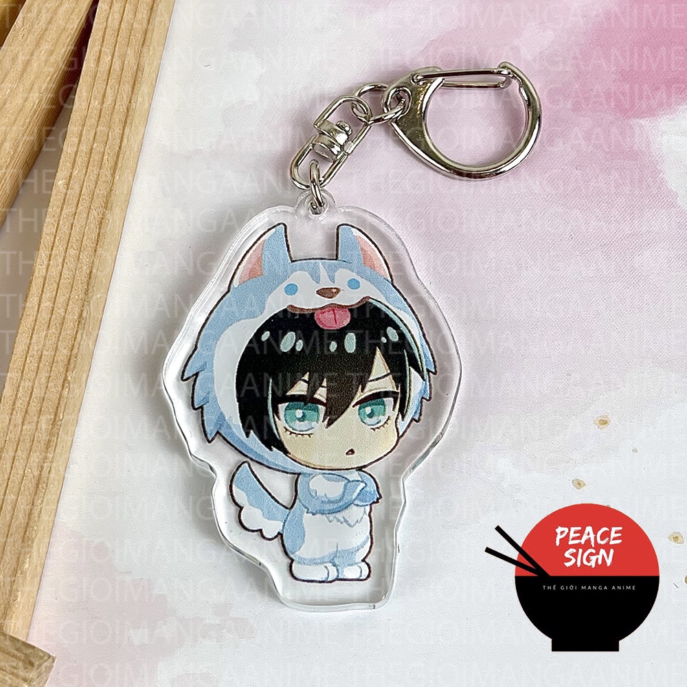 Móc khóa BLUE LOCK ver SỞ THÚ in hình anime chibi mica trong acrylic keyring dễ thương nagi bachira sae reo isagi