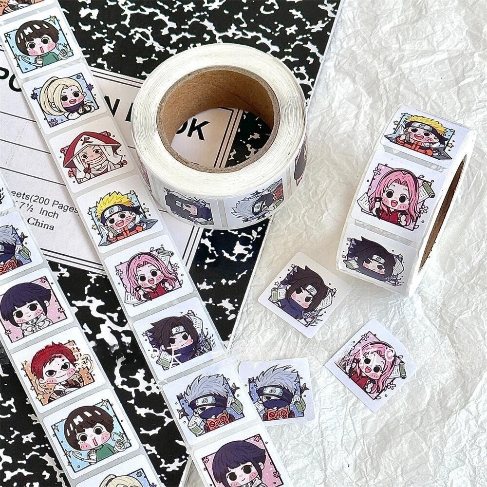 Cuộn 500 Miếng Dán Trang Trí Mũ Bảo Hiểm / Túi Đựng Bút Hình Thám Tử conan naruto / conan / conan