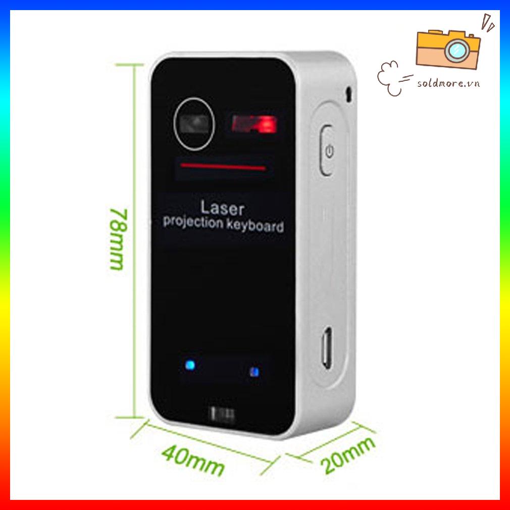 Bàn phím và chuột chiếu ảo cầm tay mini Laser dành cho máy tính bảng