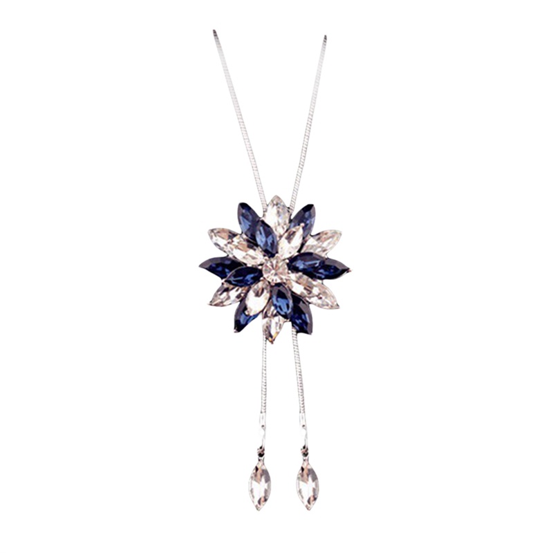 Vòng cổ Dài Mặt Bông Tuyết Đính Đá zircon