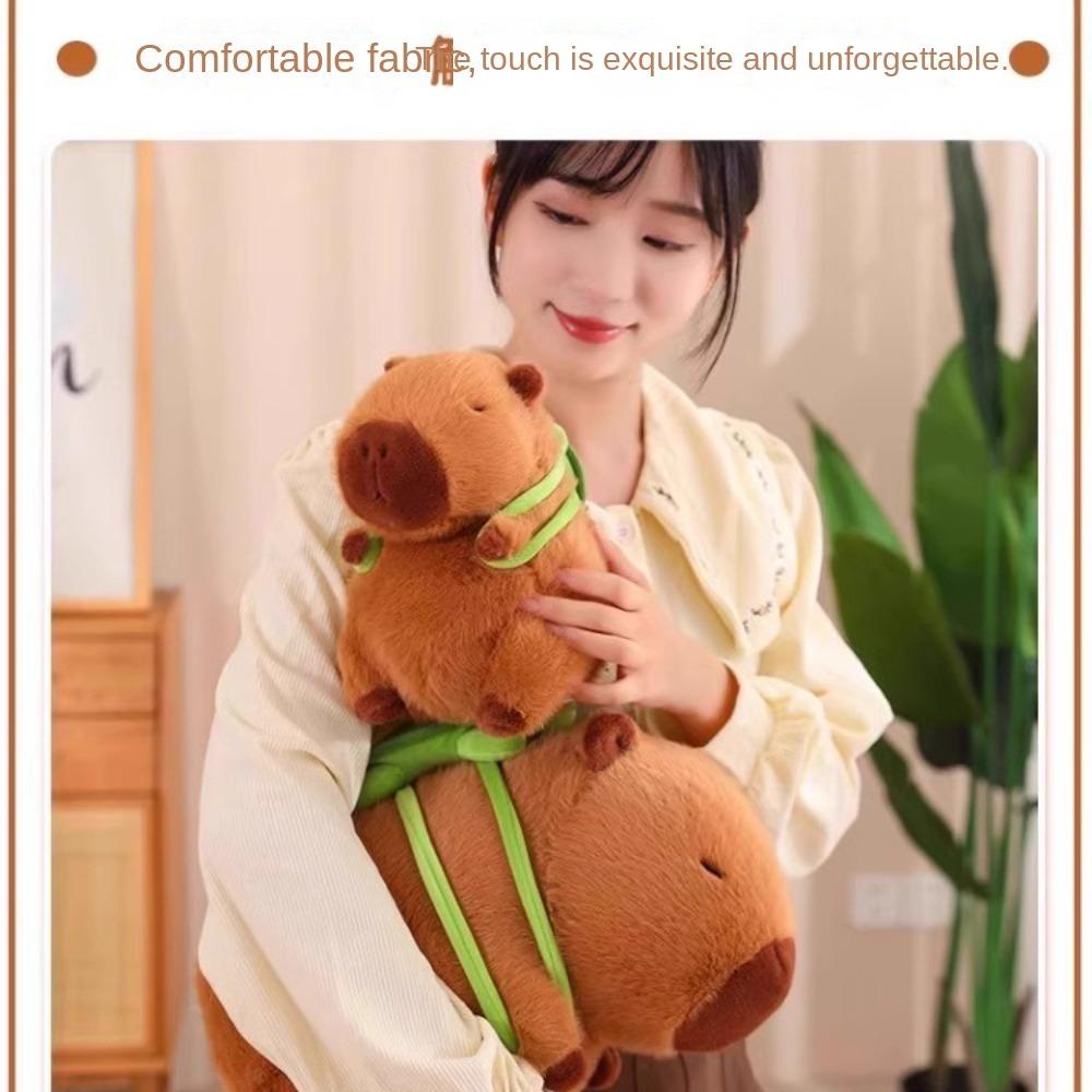 Mmluck capybara Đồ Chơi Búp Bê Nhồi Bông capybara rodent Runnybara Đáng Yêu Mềm Mại