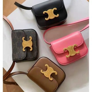Mới túi đeo chéo mini đựng son môi 5 màu thời trang