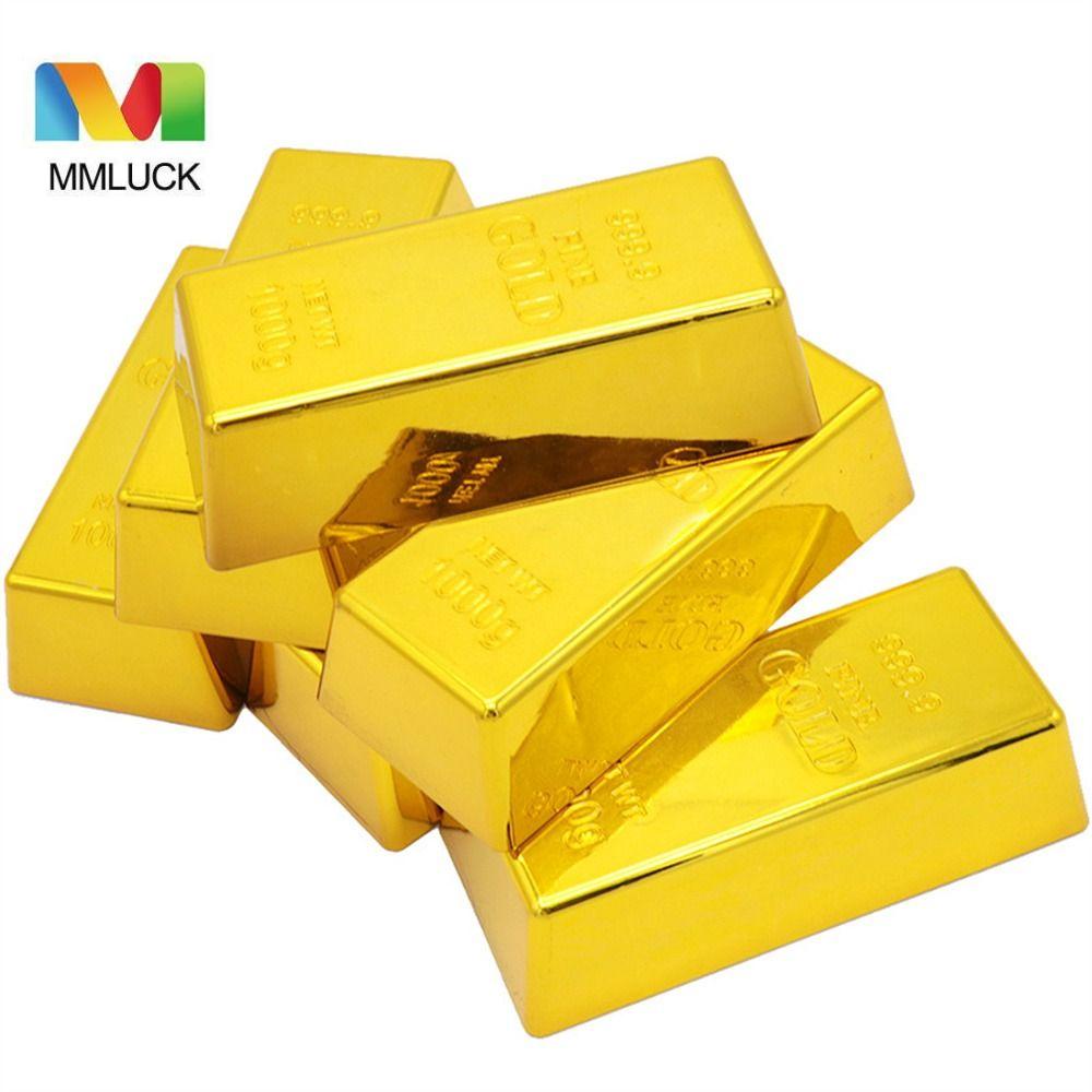 Mmluck Khối Gạch Vàng Giả Bằng Nhựa Trang Trí Bàn Làm Việc / Nhà Ở / Văn Phòng