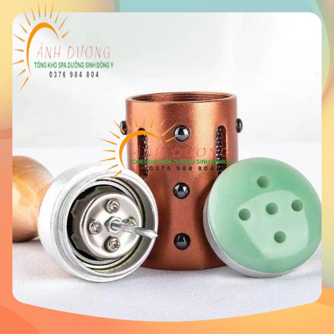 Con Lăn Ngải Ngọc Bích Dùng Cho Mặt và Body, Con Lăn Ngải  Mát Xa Thư Giãn Spa Dưỡng Sinh