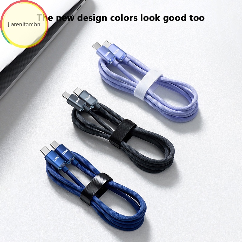 Jiarenitombn Dây Cáp Sạc Nhanh 120w 0.25m 1m 1.5m 2m Cho iphone 15 pro max xiaomi 13 oneplus poco oppo pd