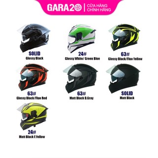 Mũ bảo hiểm fullface yohe 967 plus - gara20