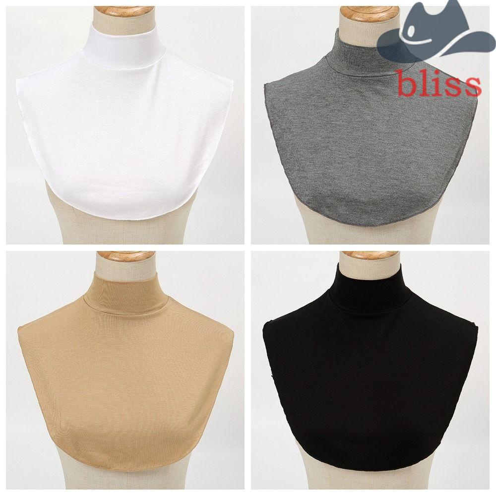 Bliss Khăn Choàng Cổ Giả modal Màu Trơn Giữ Ấm Mùa Đông Phong Cách Hàn Quốc Đơn Giản Cho Nữ