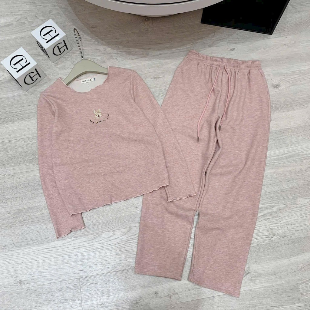 Set bộ nữ len tiêu hình thỏ cao cấp chất đẹp