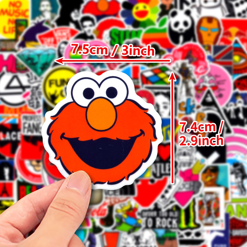 Bộ 300 / 200 / 100 / 50 Miếng Dán Chống Thấm Nước Họa Tiết graffiti Hợp Thời Trang Trang Trí Nón Bảo Hiểm