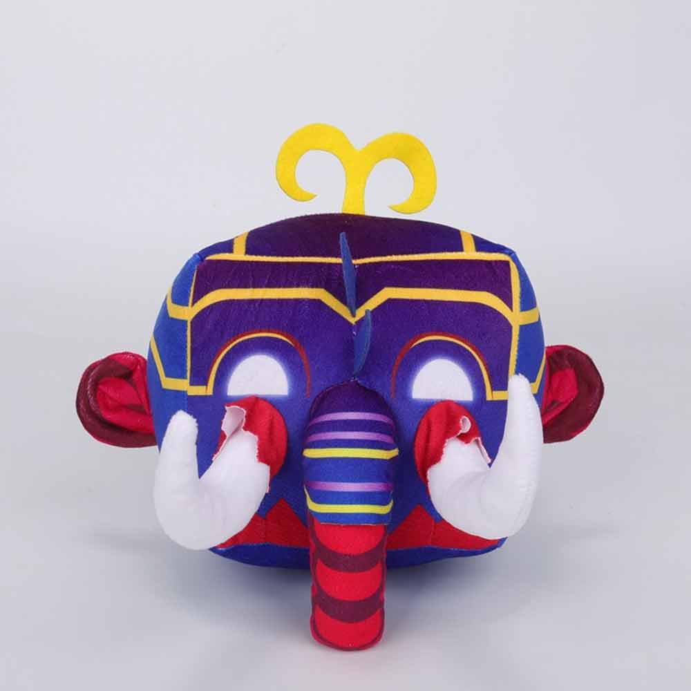 Humey 15cm Blox Fruits Game Plush Toy Roblox Pet Simulator Plush Doll Fruit Leopard Pattern Box Plush Toy Soft Stuffed Fruits Toy