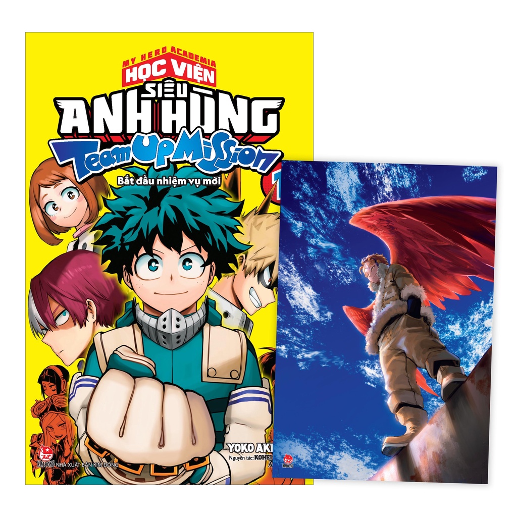 Sách My Hero Academia - Học Viện Siêu Anh Hùng - Team Up Mission Tập 1: Bắt Đầu Nhiệm Vụ Mới - Tặng Kèm Postcard