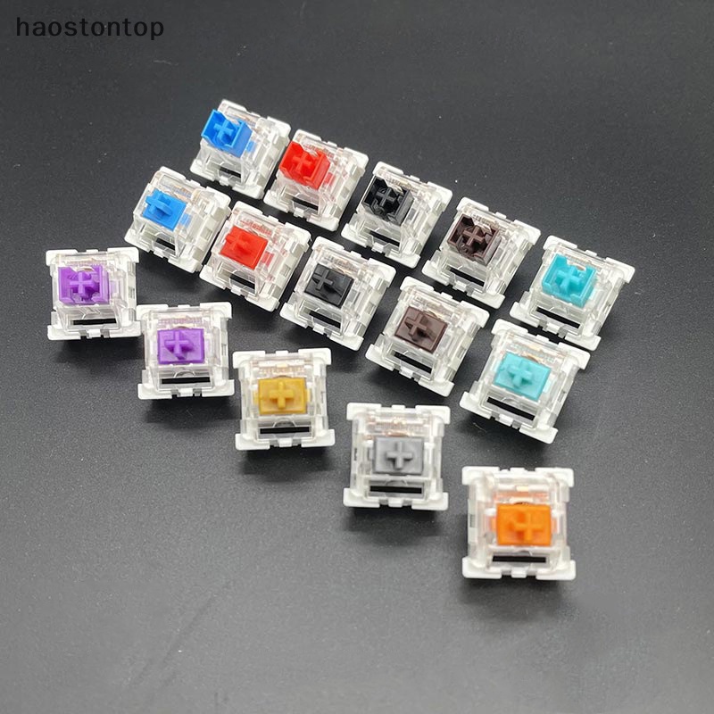 Haostontop Set 10 Nút Công Tắc Chống Bụi Cho Bàn Phím Cơ game axis blue red brown rgb 3pin vn