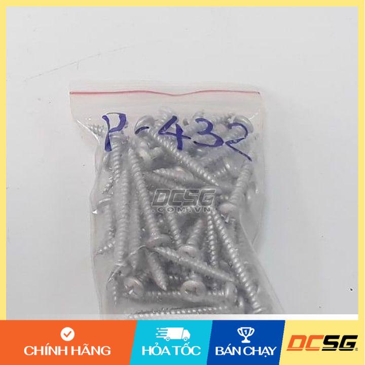 Ốc vít bắt tường, bê tông 4.0x32mm đầu tròn, không tắc kê Unika P-432-SDN (30 cái)