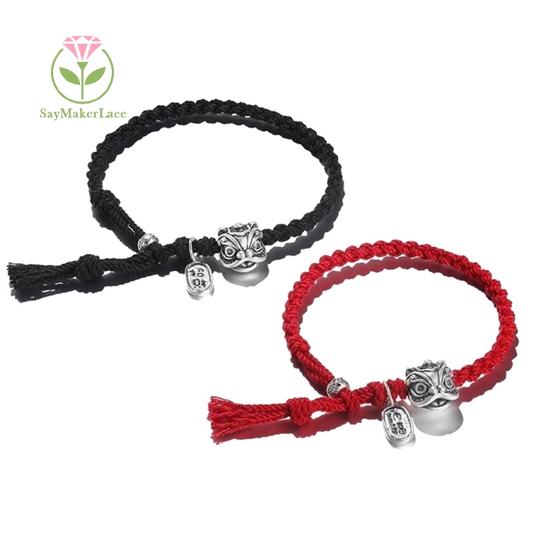 [saymakerlace] Vòng Tay Bùa May Mắn Dây Đỏ Phong Cách Cổ Điển Đơn Giản Có Thể Điều Chỉnh Được Làm Quà Tặng Trang Sức Cho Cặp Đôi | BigBuy360 - bigbuy360.vn