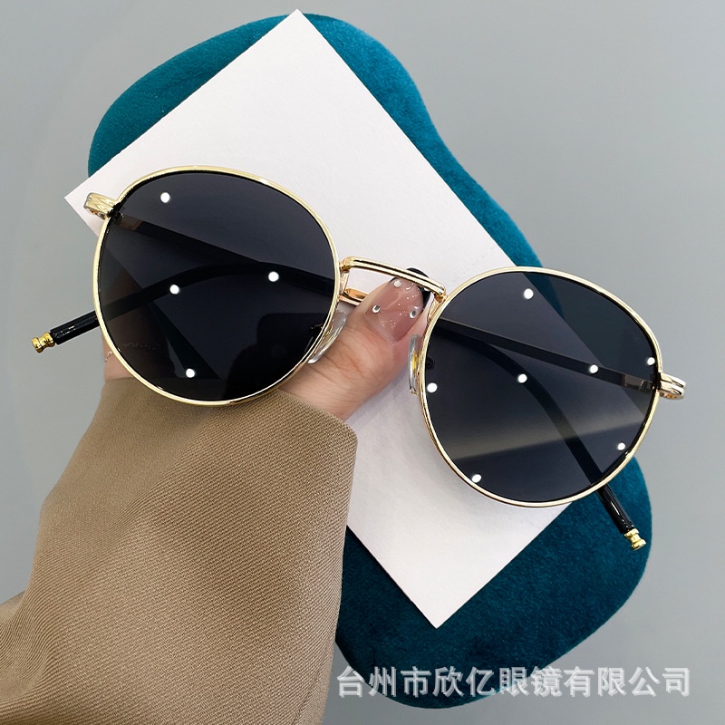 Kính Mát Chống Tia Cực Tím Gọng Nhỏ Cao Cấp Phong Cách retro Thời Trang Cho Nữ 2023