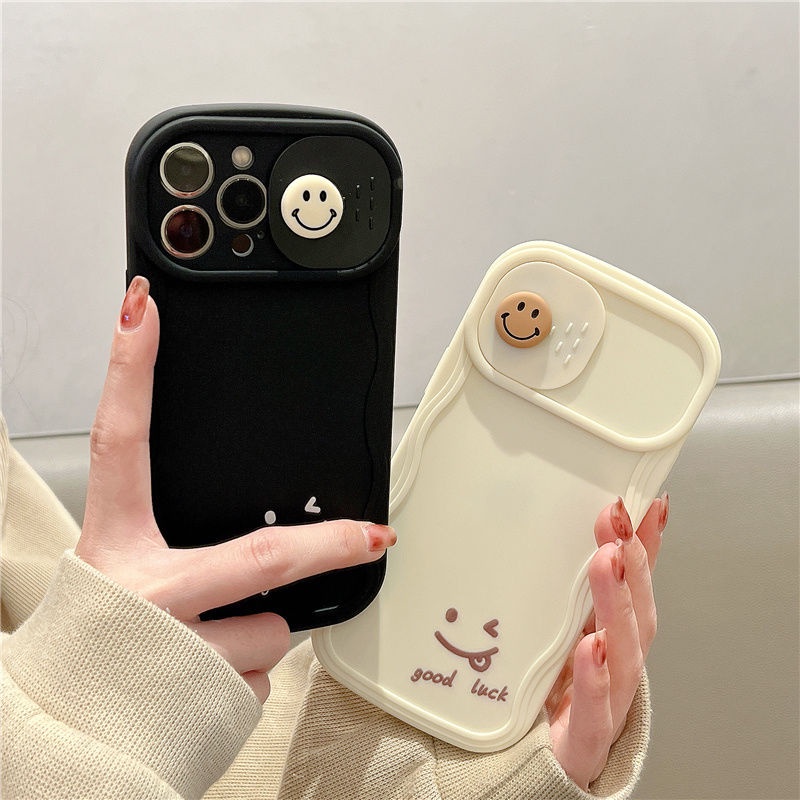 Phù Hợp Ốp Điện Thoại Hình Mặt Cười Dễ Thương Cho iphone 11 12 pro max x xr xs max se 7 plus 8 plus 13 pro max 14 pro max