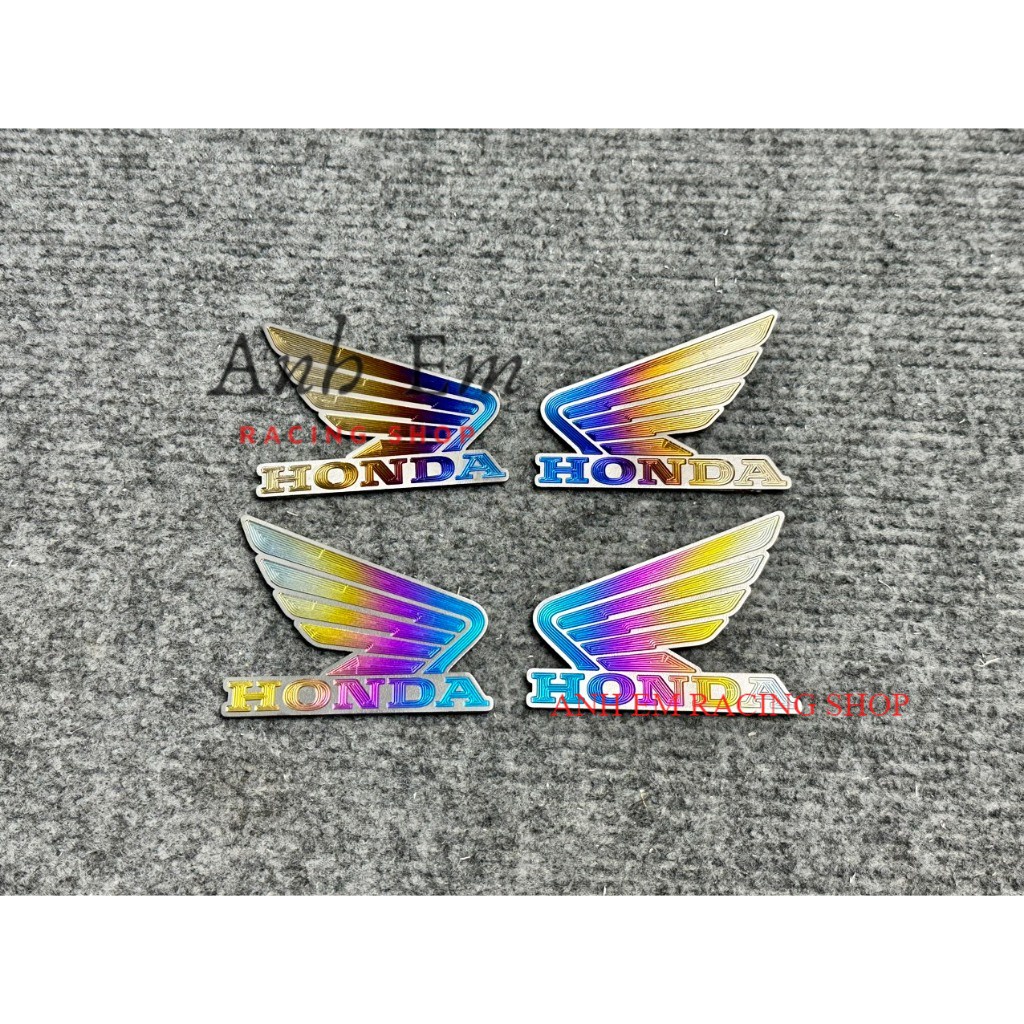 BỘ TEM TITAN CÁNH CHIM HONDA LỚN SỬ DỤNG DÁN TRANG TRÍ XE ĐẸP MẮT