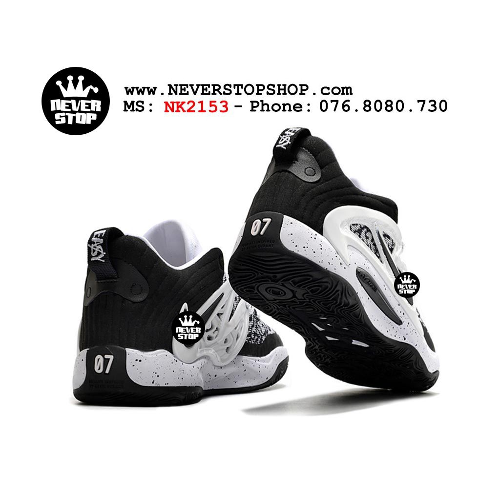 Giày bóng rổ KD 15 SPECKLED đen trắng bản đẹp hàng chất lượng cao sắc nét chuyên outdoor  | NeverStopShop.com