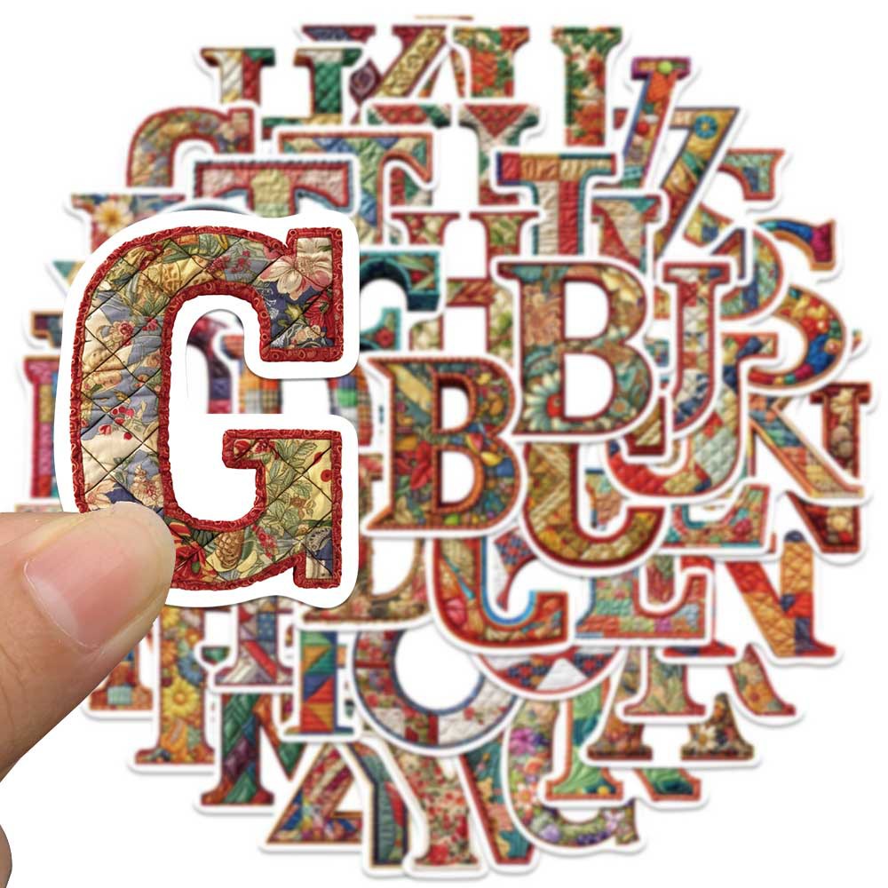 Bộ 52 Miếng Dán In Chữ Tiếng Anh Chống Thấm Nước Dùng Trang Trí Nón Bảo Hiểm / Bút Chì