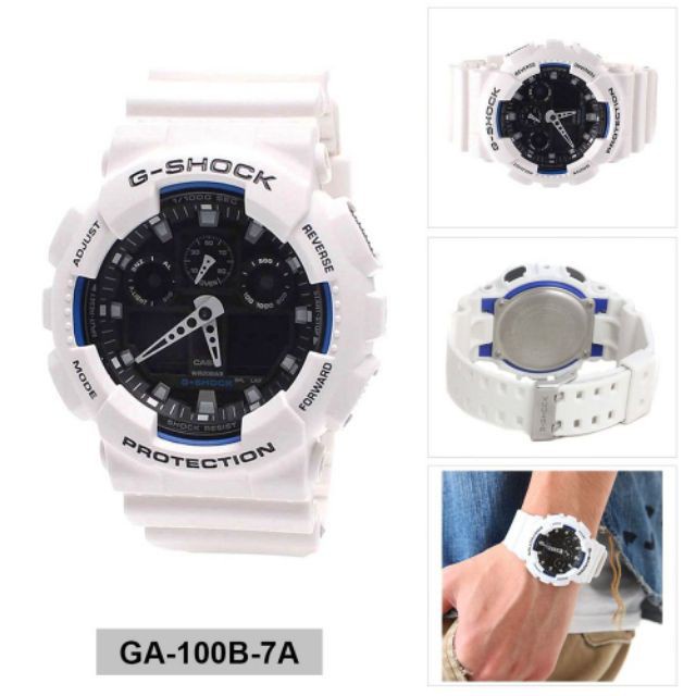 Đồng hồ thể thao nam nữ G-Shock GA-100B-7A Full phụ kiện