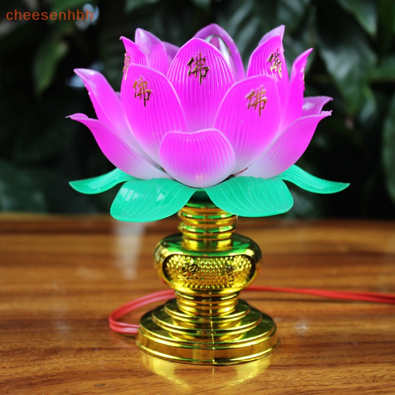 1 Đèn Hoa Sen Để Bàn Trang Trí Phong Cách Phật Giáo vn
