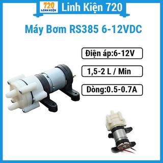 Máy bơm rs385 6-12vdc 1.5-2lmin
