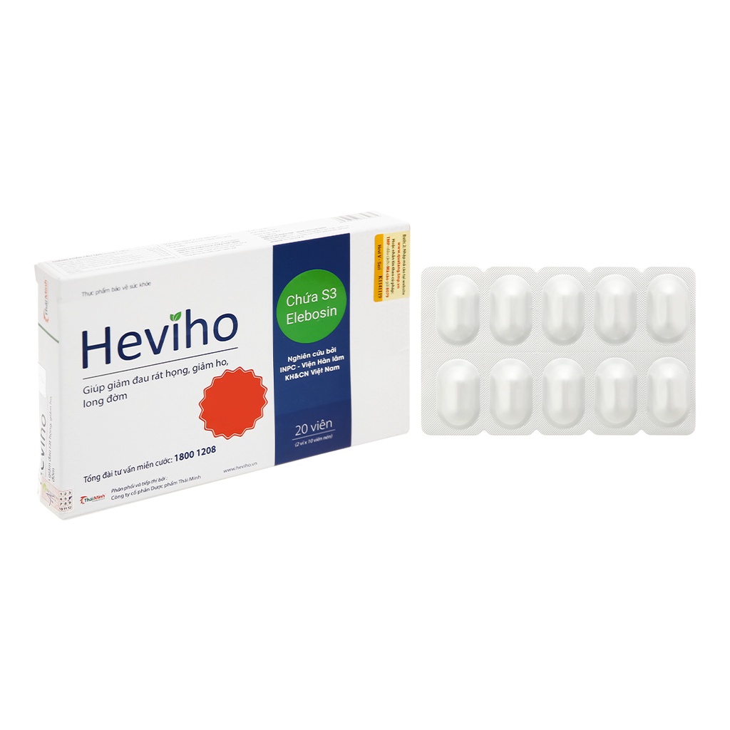 HEVIHO_Giảm đau rát họng, giảm ho, long đờm