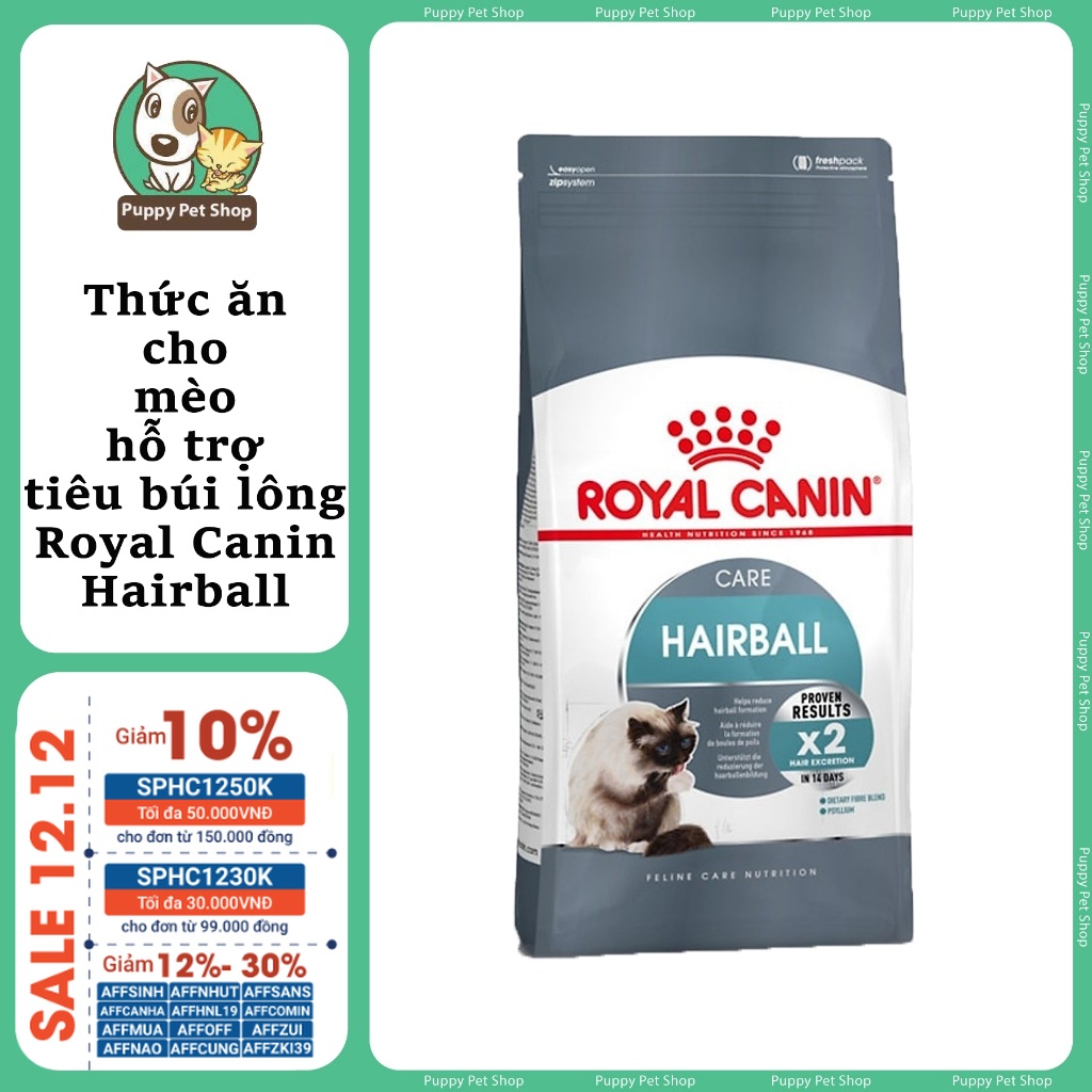 Thức Ăn Cho Mèo Royal Canin Hairball Care Giúp Tiêu Búi Lông