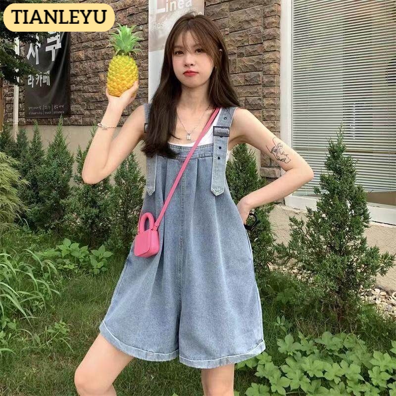 TIANLEYU quần quần jean nữ quần đùi nữ yếm nữ kz05