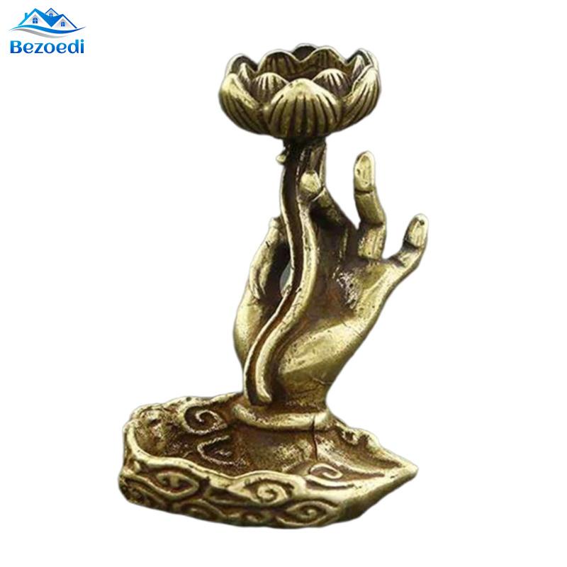Đế Đốt Trầm Hương Bằng Đồng Nguyên Chất Hình Bàn Tay Thú Cưng / Bàn Tay Phật Trang Trí Văn Phòng