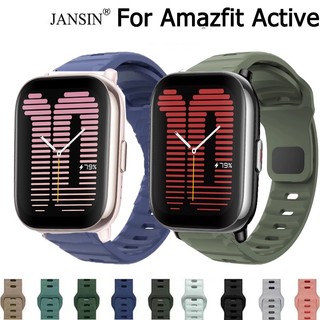 Jansin Dây Đeo Silicon Thể Thao Amazfit Active Chống Nước Cho Đồng Hồ Amazfit Active