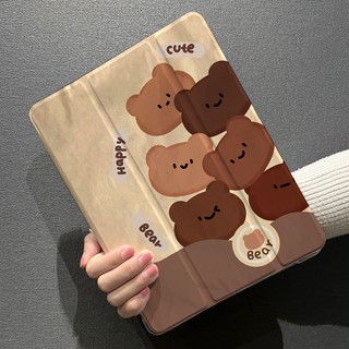 Ốp Máy Tính Bảng tpu Chống Rơi In Hình Gấu teddy Cho ipad air 4 pro11 gen10 gen9 gen8 gen7 gen5 gen6 pro2017 air 3 air 5