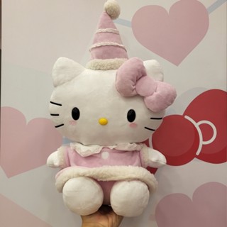Trong kho Búp bê mèo kt dễ thương Mũ ông già Noel Búp bê Hello Kitty đồ chơi sang trọng gối