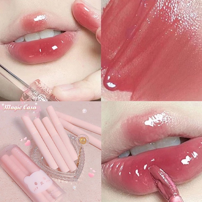 Son Bóng 6 Màu Tùy Chọn Vỏ Trong Suốt Tiện Dụng Chất Lượng Cao MOW Cosmetics SM12 | BigBuy360 - bigbuy360.vn