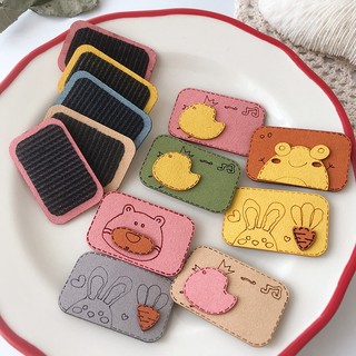 Miếng Dán Tóc Mái Màu Đỏ Dễ Thương Cho Bé Gái