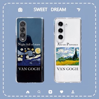 Ốp samsung Z Fold 5, Z Fold 4 5g ốp lưng Samsung Galaxy z fold trong suốt tranh Vangogh