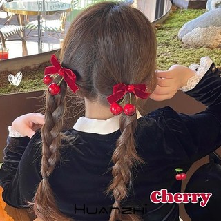 1 Kẹp Tóc Hình Quả Cherry Đỏ Dễ Thương