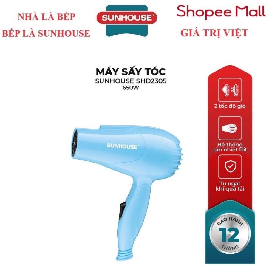Máy sấy tóc SUNHOUSE SHD2305 xanh
