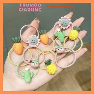 Vỉ 10 dây chun buộc tóc cute