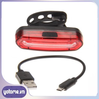 Đèn led cob gắn đuôi xe đạp có thể sạc lại bằng cổng usb
