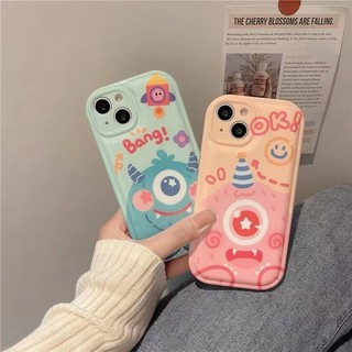 Ốp Điện Thoại Silicon Hình Quái Vật Mắt Vui Nhộn Cho IPhone 11 1213 Pro MAX X XR XS MAX SE 7 Plus 8 Plus 14 15 Pro