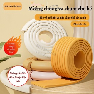 Xốp Bọc Cạnh Bàn MM HOUSE Loại L W Dây Cao Su Che Bịt Cạnh Bàn Cửa Dày dặn Cho Bé Kèm Băng dính